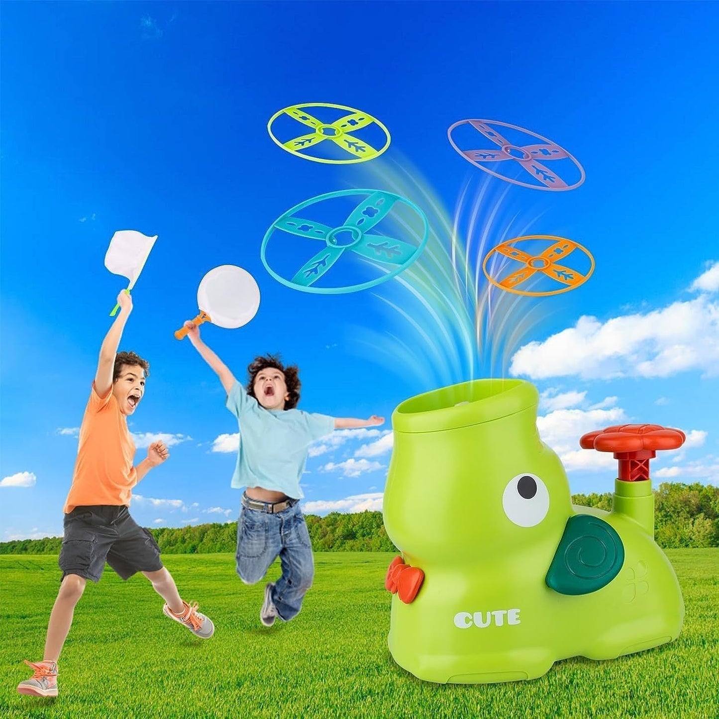 Fröhliches Schweinchen Frisbee-Set – Aktiver Spielspaß im Freien