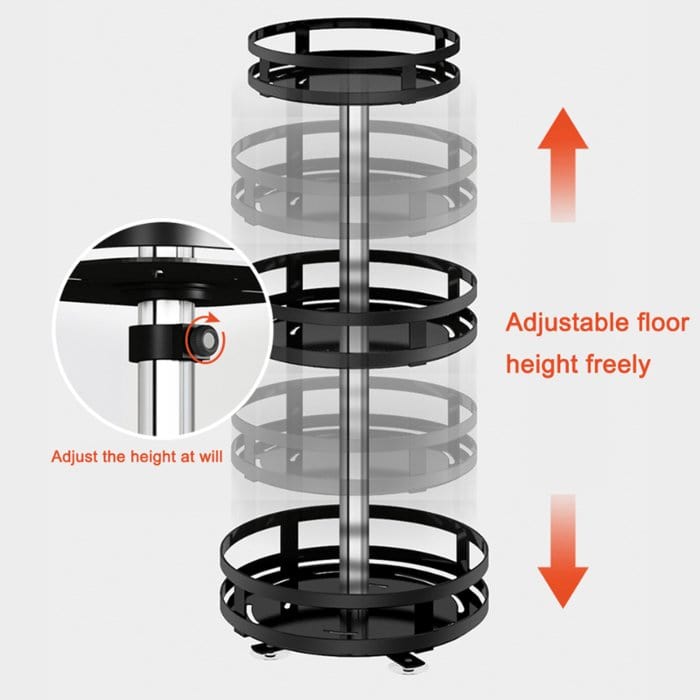 KitchenSpin Pro – 360° drehbares Aufbewahrungsregal