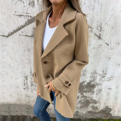 ClassicCozy Damenmantel – Zeitlose Eleganz trifft auf Komfort