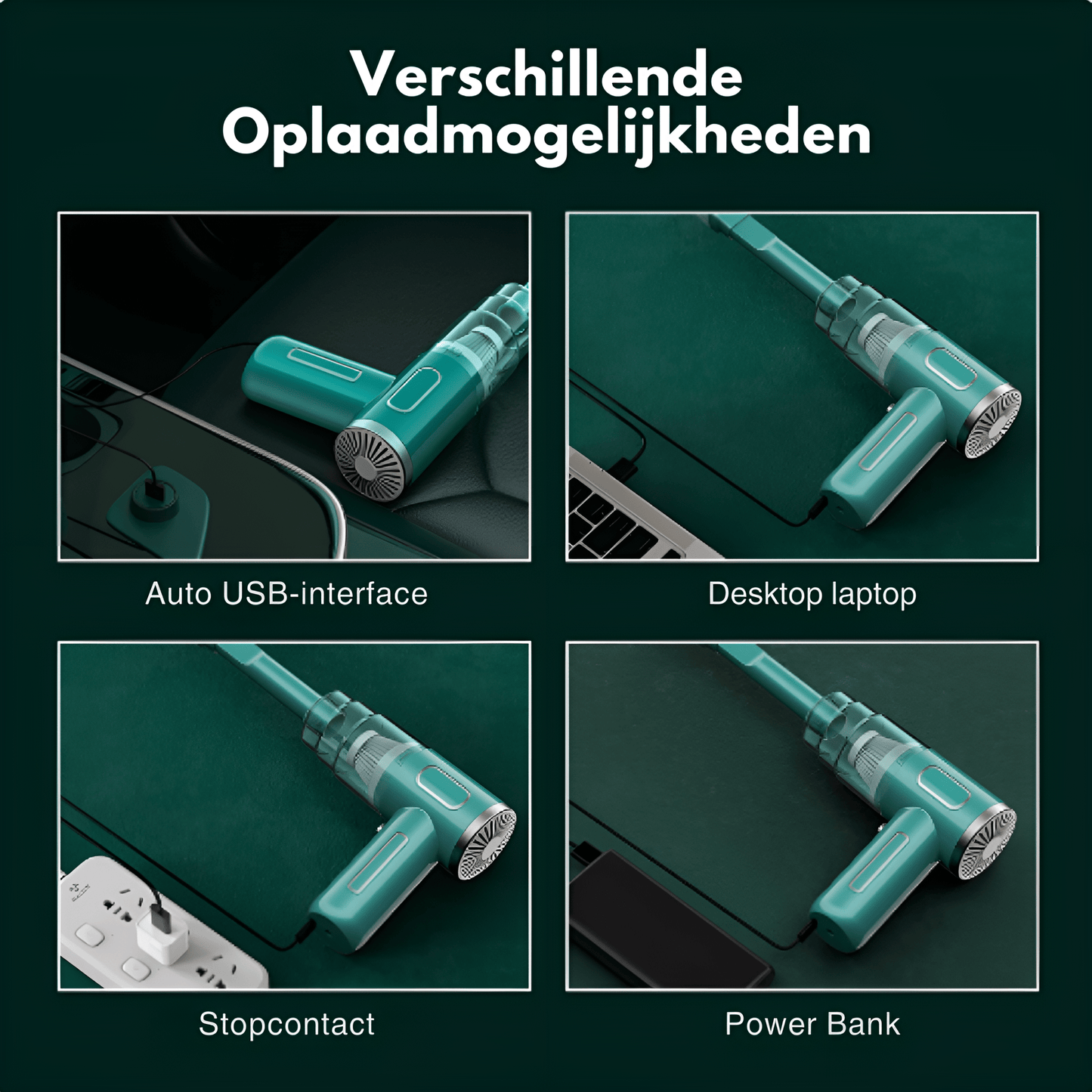 PowerCleaner – Kabelloser Auto-Staubsauger