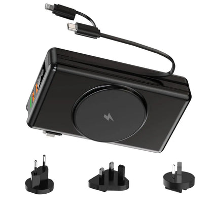 EnergieMate 5-in-1 Powerbank – Schlanker Reisebegleiter mit 15.000mAh