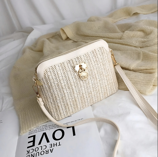 Boho Geflochtene Strohtasche – Elegant und Leicht