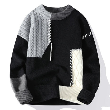 Luna Patchwork Pullover – Für einen modischen und warmen Look