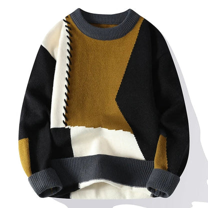 Luna Patchwork Pullover – Für einen modischen und warmen Look
