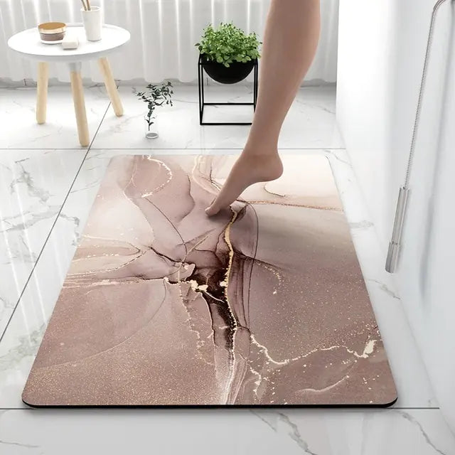 Luxuriöse Badezimmermatte – Rutschfest und wasserabsorbierend
