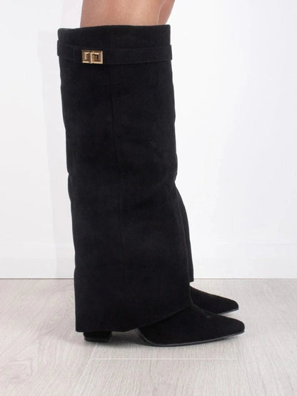Luxe Wildleder Overknee Stiefel für Damen – Komfort und Klasse