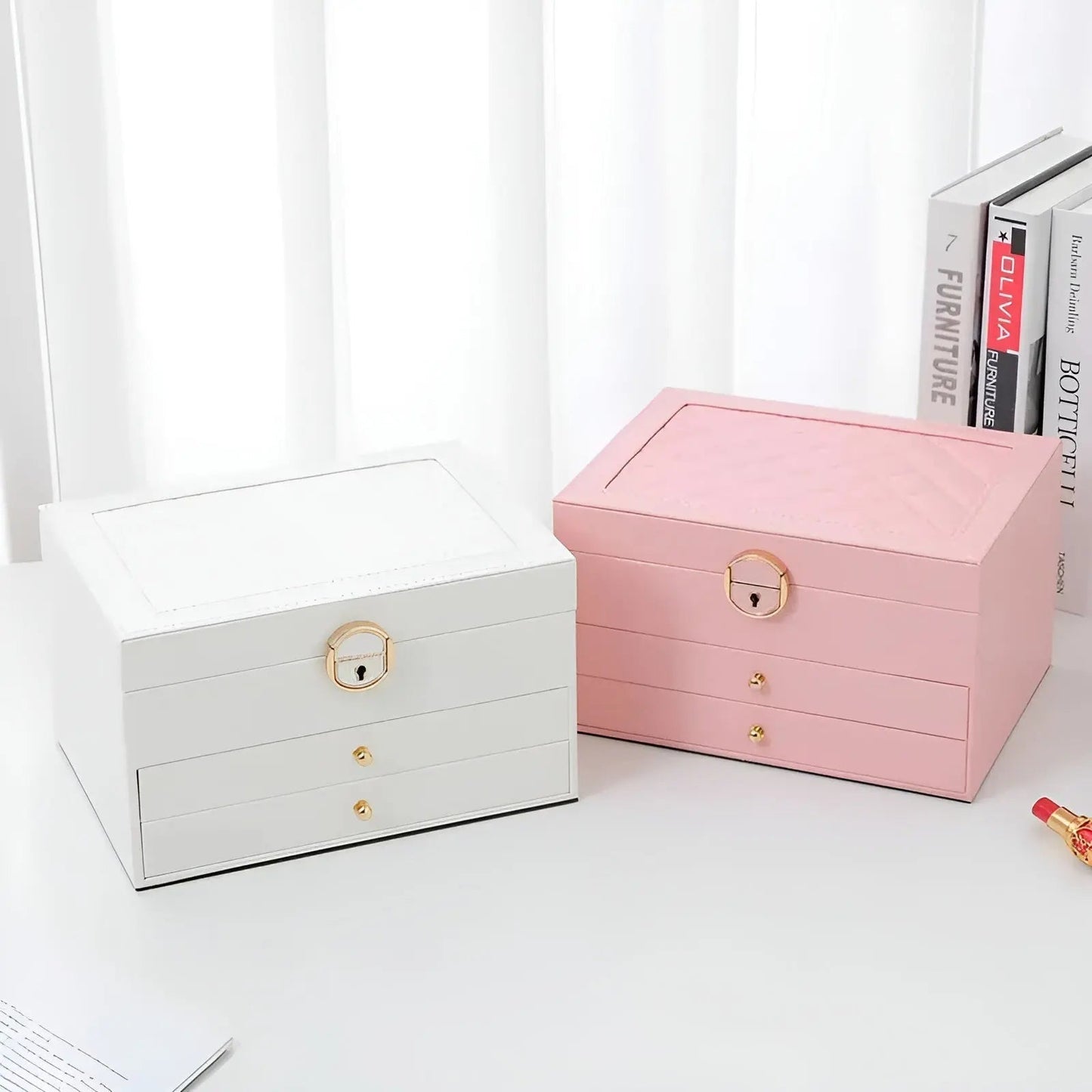 Luxuriöse Mehrschichtige Schmuckbox – Stilvoller & Langlebiger Organizer